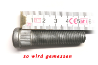 Radbolzen Rändelbolzen länger für...