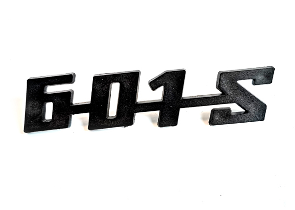 Schriftzug --601 S-- ORIGINAL Plaste Trabant P601