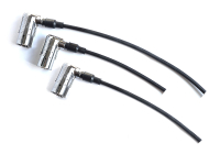 Zündkabelsatz vollständig Kohlefaser grau blau...