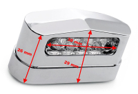LED Kennzeichenbeleuchtung Aluminium, wasserdicht für QEK Aero, 325 usw.