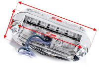 LED Kennzeichenbeleuchtung Aluminium, wasserdicht für QEK Aero, 325 usw.