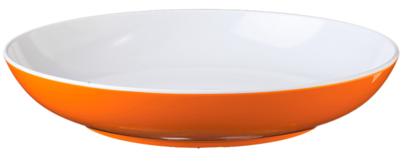 Nudelteller 21cm in verschiedenen Farben MELAMINE orange