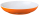 Nudelteller 21cm in verschiedenen Farben MELAMINE orange