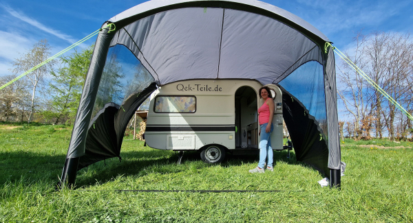 Sonnensegel aufblasbar  für Qek Junior Aero 325 Bastei Intercamp etc.