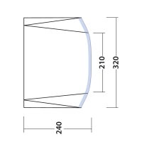 Sonnensegel aufblasbar  für Qek Junior Aero 325 Bastei Intercamp etc.