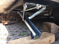 Ausdrehstütze für Qek Junior mit 300kg Stützlast (Stück) mit Schrauben und Winkel für vorn, mechanische oder keine Bremse