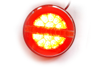 LED Rücklicht rund mit dynamischem Blinker  für...