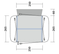 Vorzelt Airtec "Adria" für Qek Junior, Aero, 325, Bastei und viele mehr ...