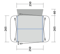 Vorzelt Airtec &quot;Adria&quot; f&uuml;r Qek Junior, Aero, 325, Bastei und viele mehr ...