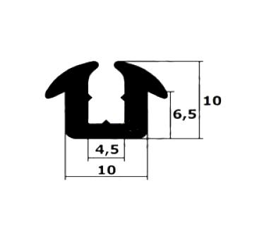 Scheibenfassung für Ausstellfenster DDR-Wohnwagen, Bastei usw.