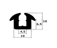 Scheibenfassung für Ausstellfenster DDR-Wohnwagen,...