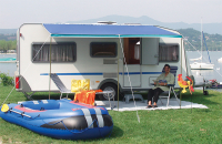 Sonnensegel blau türkis 2 Meter für Qek Junior Aero 325 Bastei Intercamp