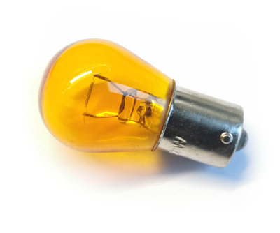Glühlampe (Blinkerbirne) gelb für Blinker 12V 21W - Qek-Teile.de, Tra